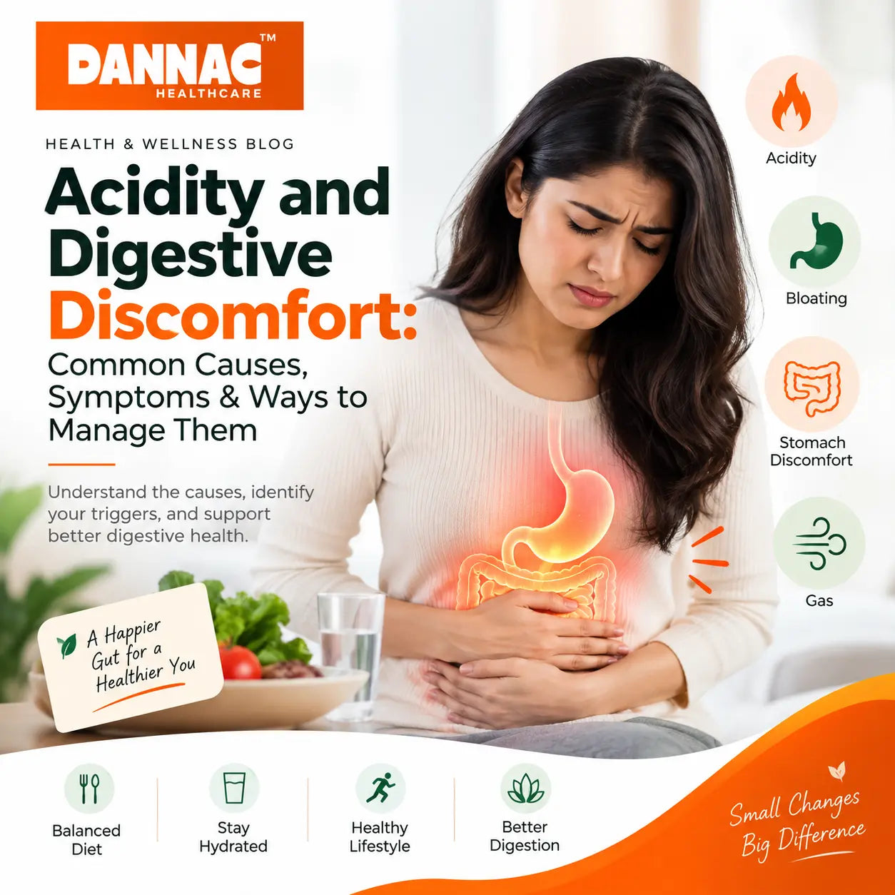 Acidity and Digestive Discomfort: Common Causes, Symptoms & Ways to Manage Them