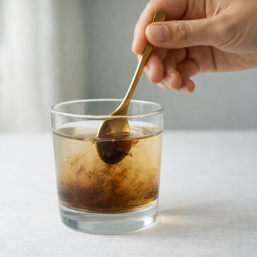 Dissolve in lukewarm water or milk