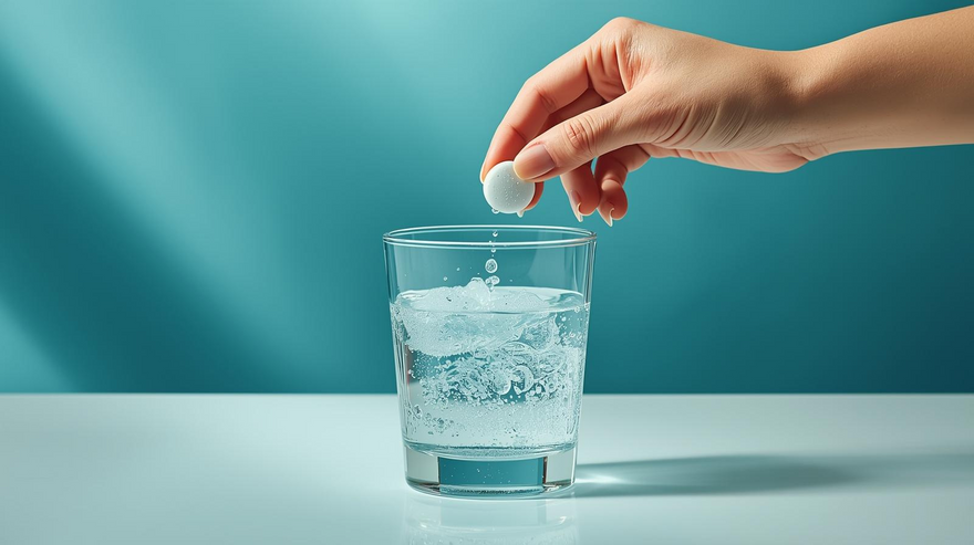 Dissolve 1 tablet in a glass of water